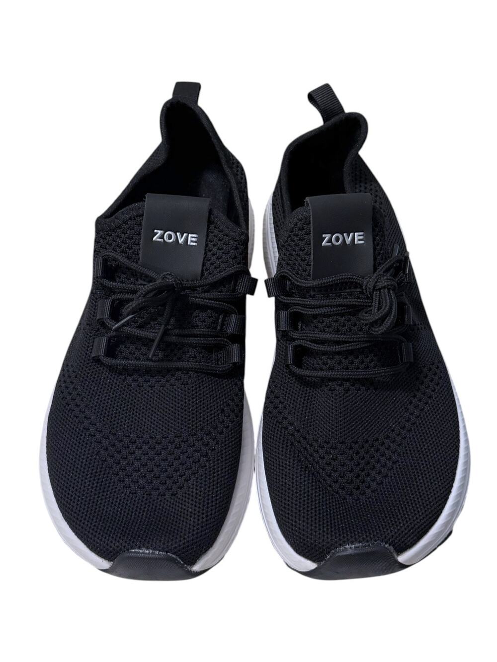 Zove Wide Toe Box Sneaker Women’s 41/10 Black White Lightweight NEW Comfortable